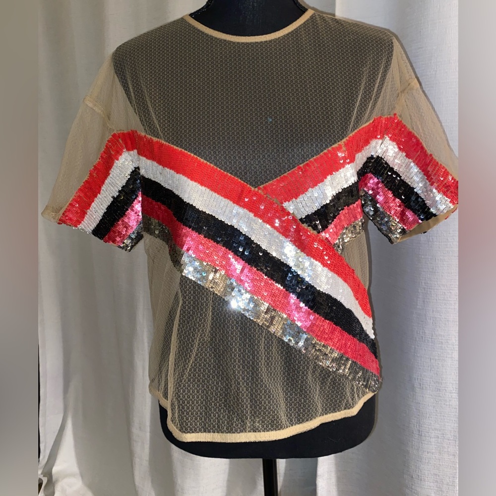 NBD sequin top
